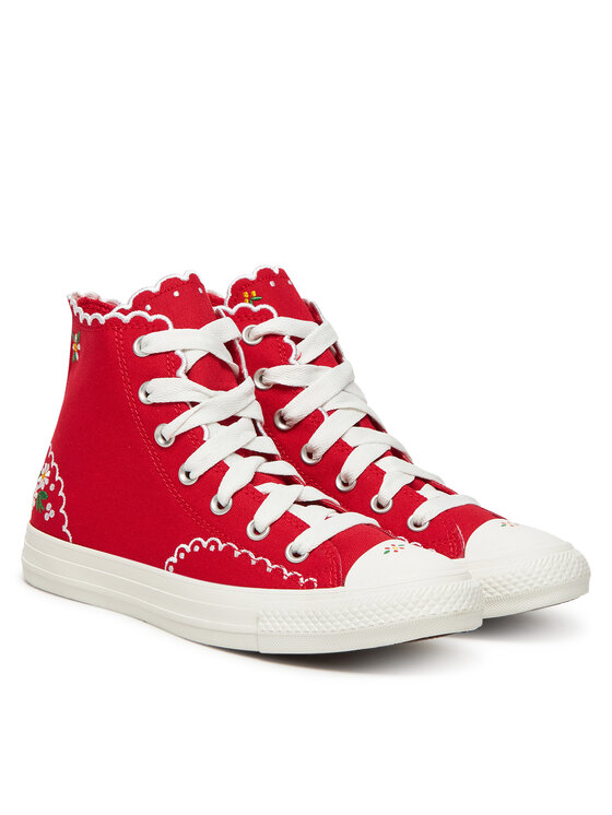 Converse Converse Tenisice Chuck Taylor All Star Embroidered Flowers A13518C Crvena