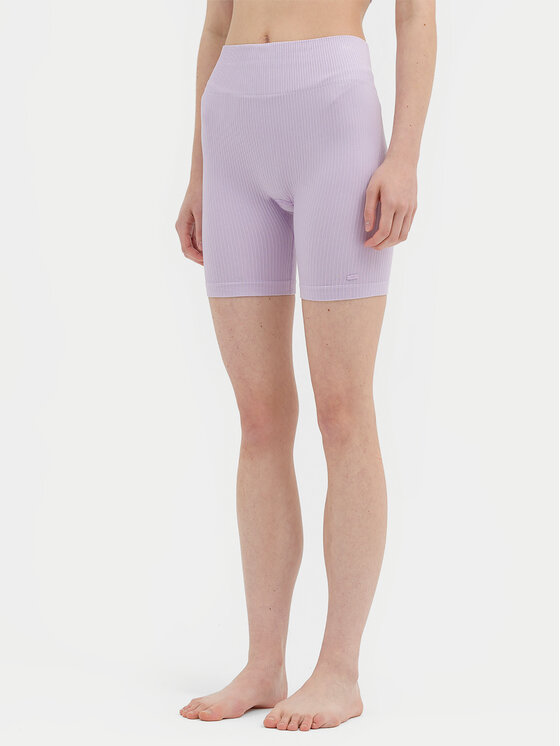 4F Športové kraťasy 4FWSS24TFSHF498 Fialová Slim Fit