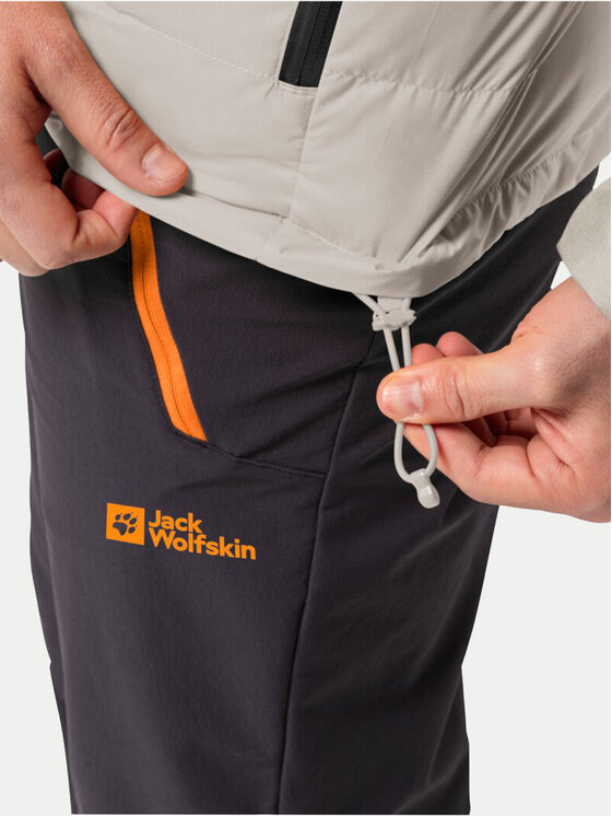 Jack Wolfskin Jack Wolfskin Vatovaná bunda Ather Down 1207671 Sivá Regular Fit