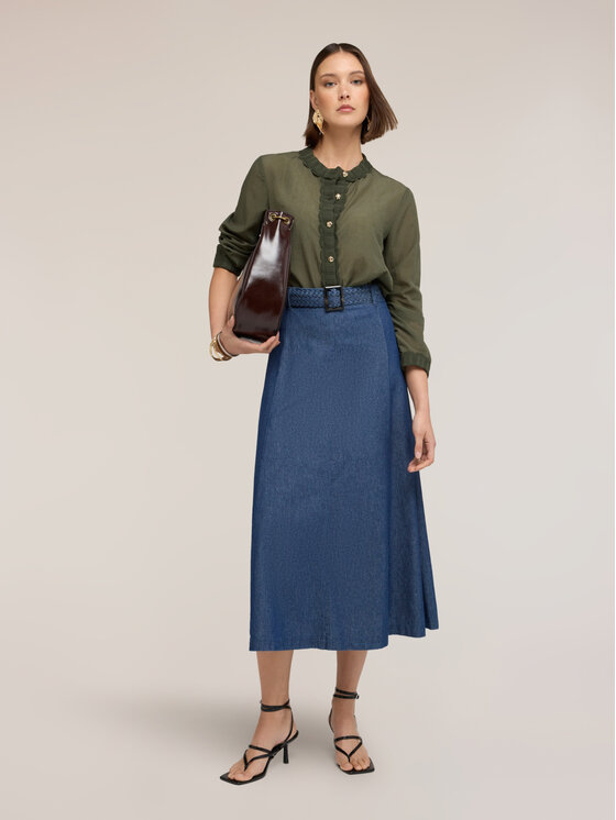 Motivi Motivi Camicia 5052Q000965N035 Verde Regular Fit