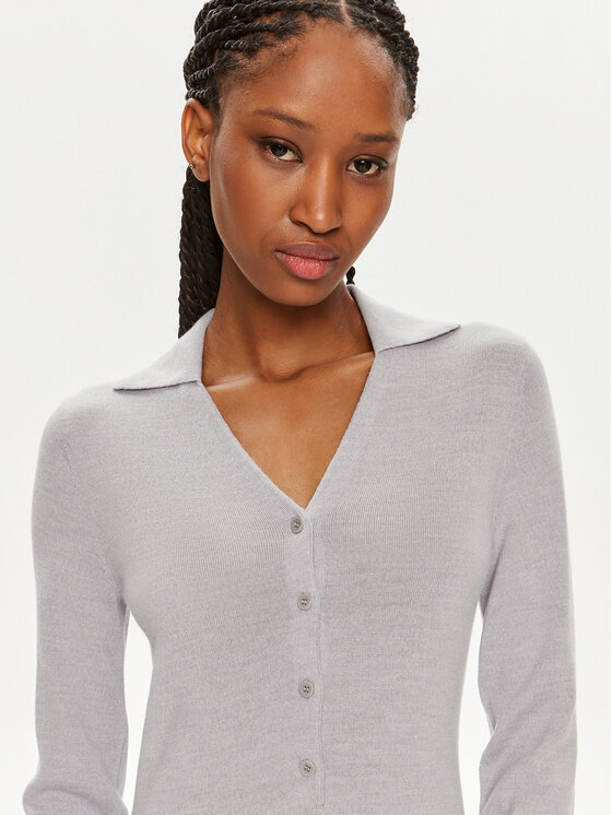 Calvin Klein Calvin Klein Strickkleid K20K207219 Grau Slim Fit