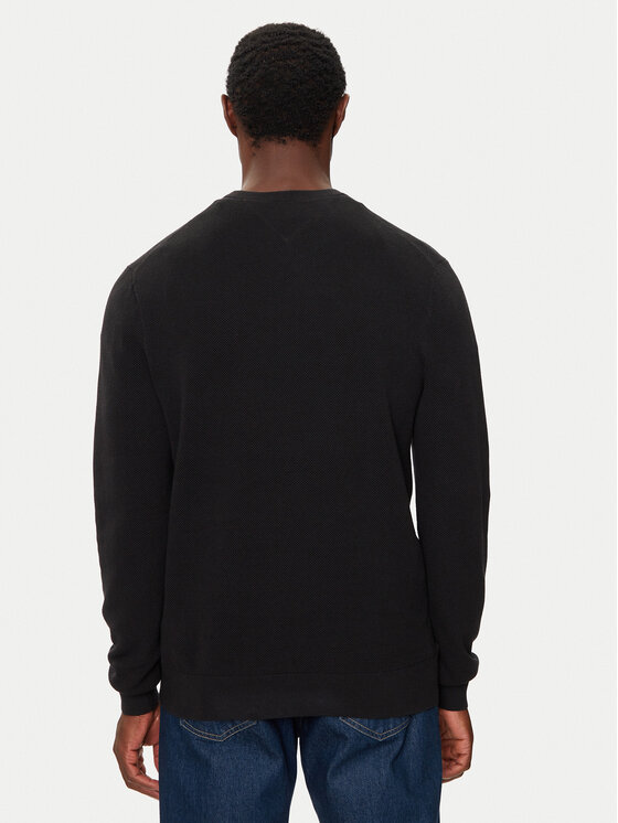 Tommy Hilfiger Tommy Hilfiger Pulover Essential MW0MW36347 Negru Regular Fit