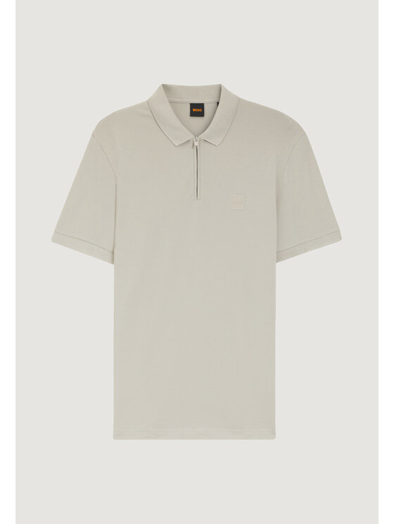 BOSS BOSS Polo Passerzip 10256683 Grigio Casual Fit