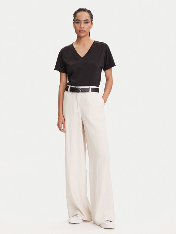 Marc O'Polo Marc O'Polo Παντελόνι υφασμάτινο 503 0066 10053 Μπεζ Wide Fit