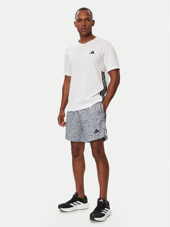 adidas adidas Szorty sportowe D4T Primelift Aop KT5268 Szary Regular Fit