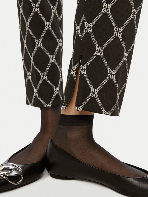 HUGO Hugo Chino hlače Hedima 50519151 Črna Slim Fit