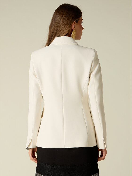 Oltre Oltre Giacca da abito Q029R004661N021 Bianco Regular Fit