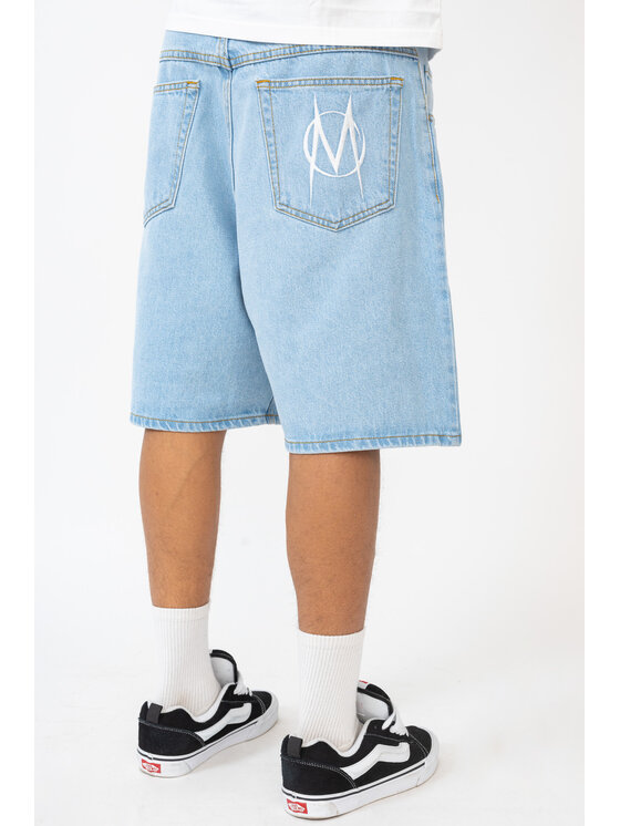 Mercur Mercur Szorty jeansowe Monument Niebieski Loose Fit