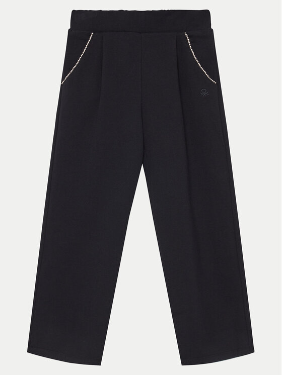 United Colors Of Benetton United Colors Of Benetton Pantaloni trening 30L3CF05P Negru Regular Fit