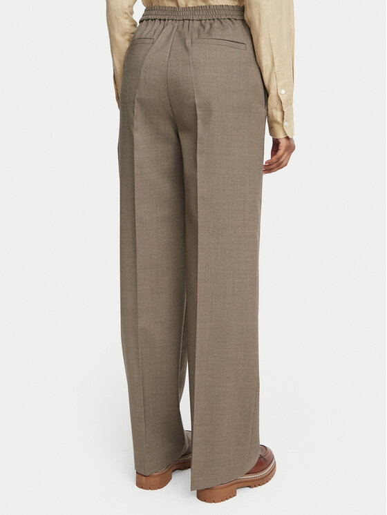 Weekend Max Mara Weekend Max Mara Παντελόνι υφασμάτινο Petra 2625136052 Ανοιχτό καφέ Regular Fit