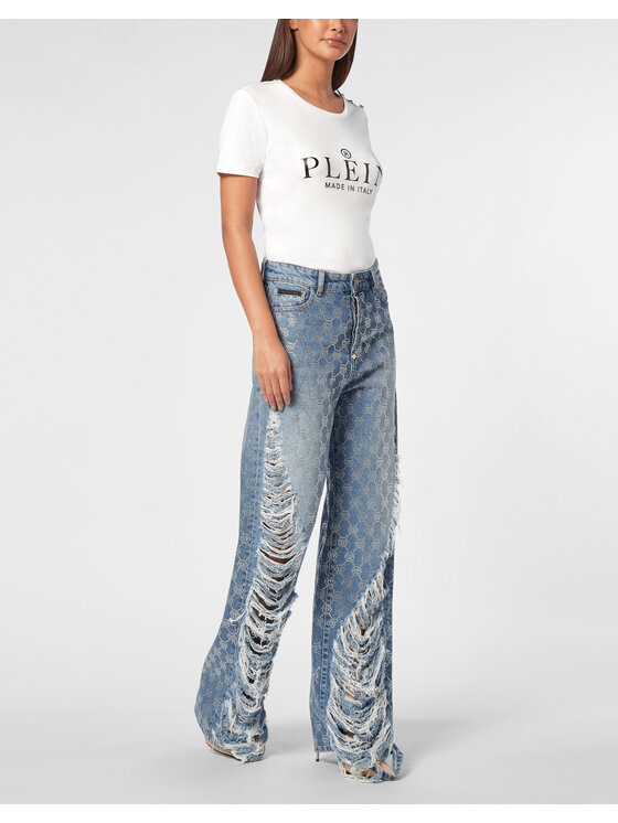 PHILIPP PLEIN PHILIPP PLEIN Jeansy 14719 Błękitny Skater Fit