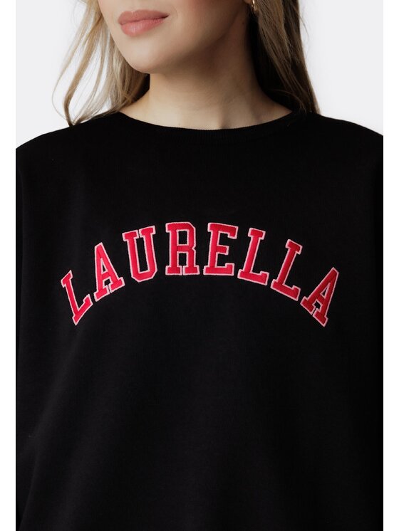 LAURELLA LAURELLA Mikina 1TU002 Čierna Regular Fit