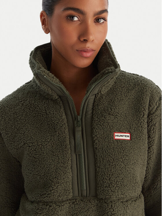 Hunter Hunter Fleecová mikina Tiorga HARW0016252 Zelená Regular Fit