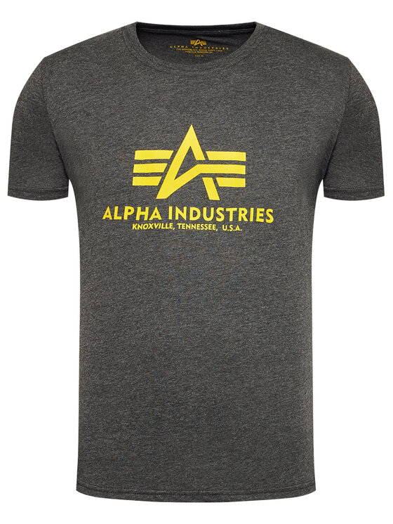 Alpha Industries Alpha Industries Tričko Basic 100501 Sivá Regular Fit