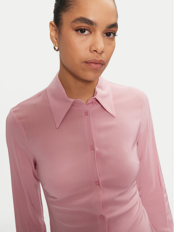 PINKO PINKO Koszula 100612 A1NI Różowy Regular Fit