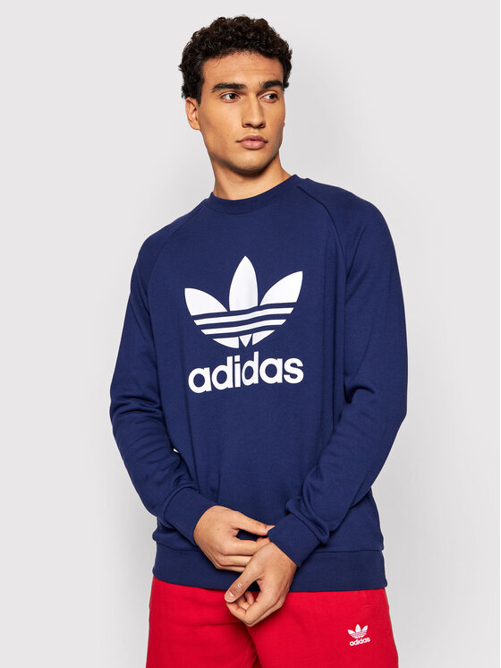 adidas Sweatshirt adicolor Trefoil H06654 Dunkelblau Regular Fit | Modivo.at