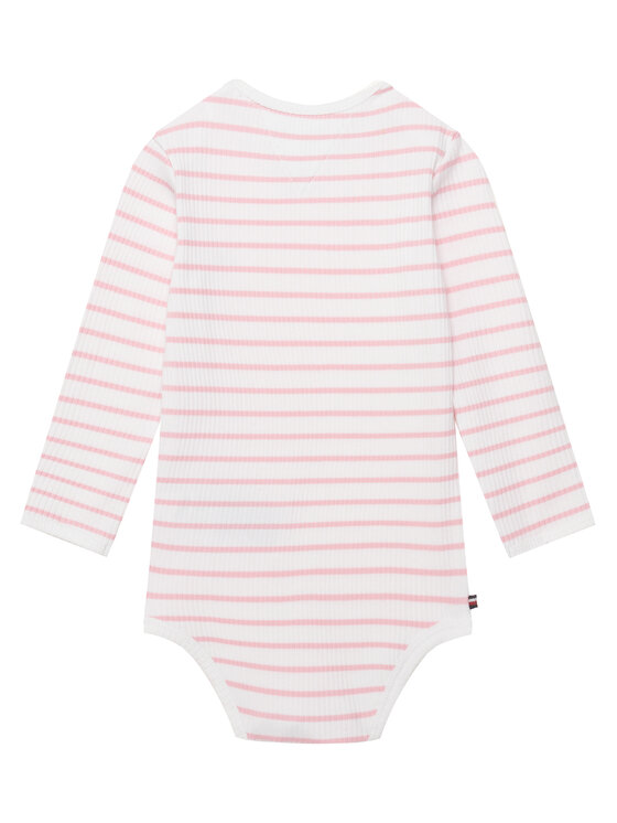 Tommy Hilfiger Tommy Hilfiger Súprava detských body 3 Pack Seasonal Body Ls Giftbox KN0KN02254 Svetloružová