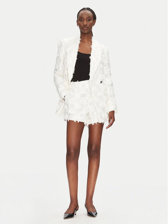 Bruuns Bazaar Bruuns Bazaar Šortky z materiálu Zaias BBW4565 Bílá Regular Fit