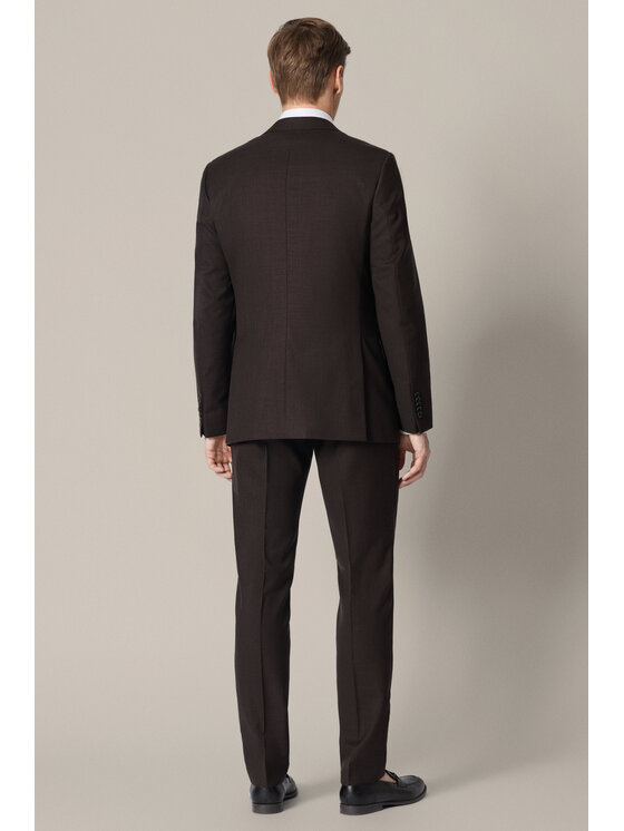 Lancerto Lancerto Garnitur Segovia GA073126000043 Brązowy Slim Fit