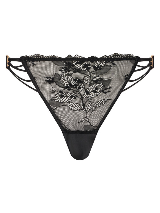 Hunkemöller Hunkemöller Kalhotky string Avela 302373 Černá