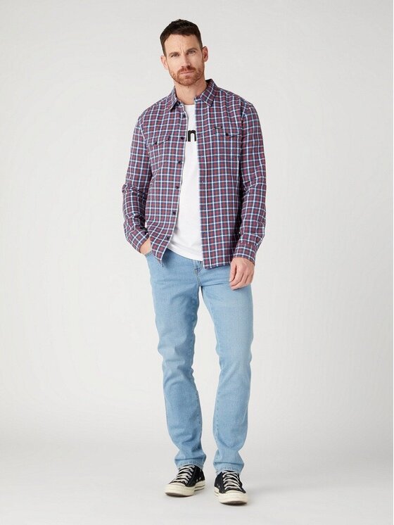 Wrangler Wrangler Jeansy W12SHN42N Błękitny Slim Fit