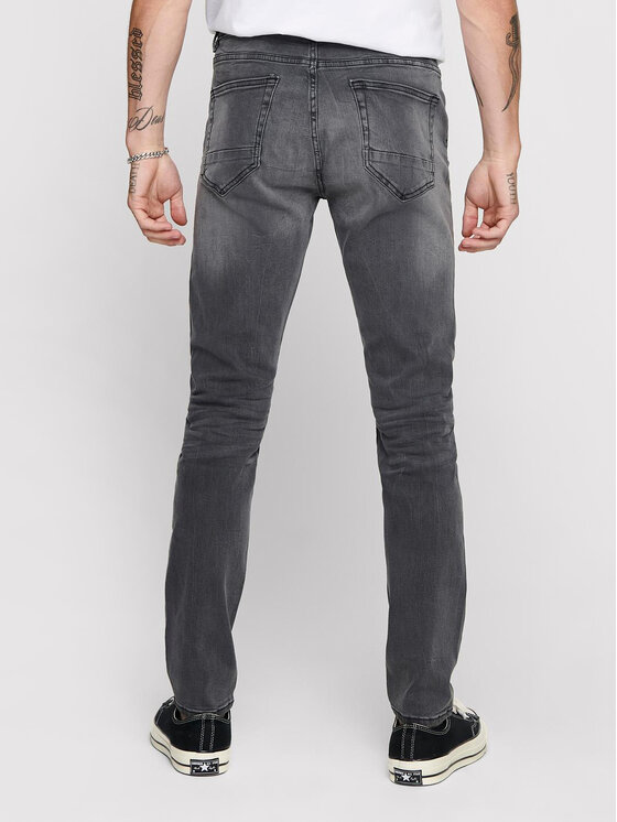 Only & Sons Only & Sons Traperice Warp 22012051 Siva Skinny Fit