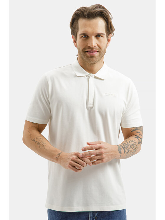 Cross Jeans Cross Jeans Polo 16175-028 Beżowy Regular Fit