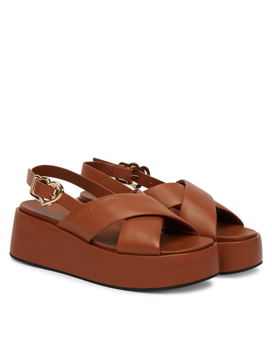 LOVE MOSCHINO LOVE MOSCHINO Sandály JA16137I0OIA0200 Hnědá