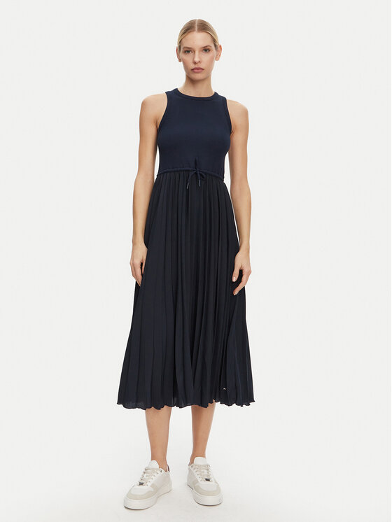Tommy Hilfiger Tommy Hilfiger Ежедневна рокля WW0WW39342 Тъмносин Regular Fit