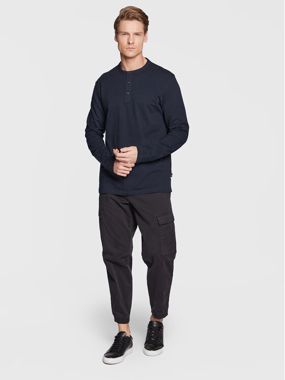 Longsleeve Teetwill 50476201 Blu scuro Regular Fit...