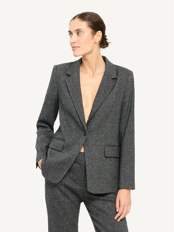KMX KMX Marynarka 108270007 Czarny Fitted Fit