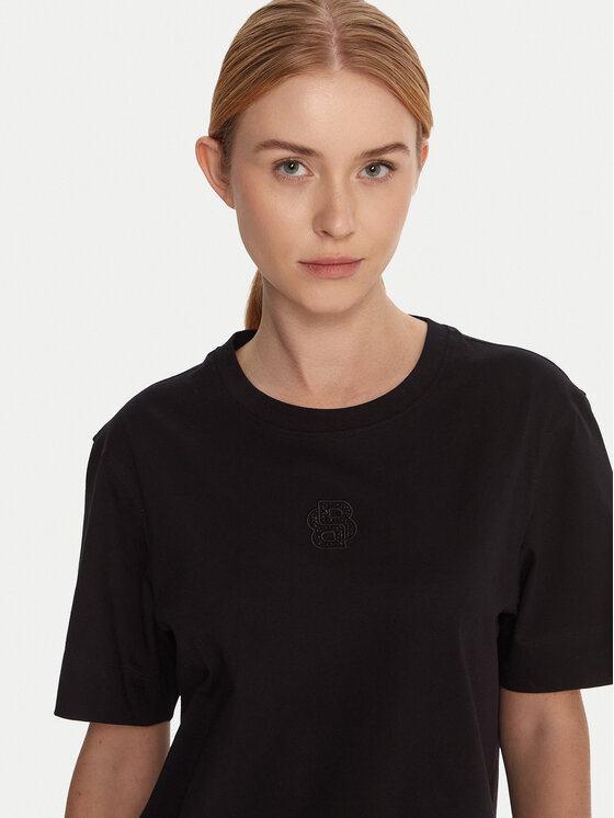 BOSS BOSS Футболка Elpha 50551443 Чорний Regular Fit