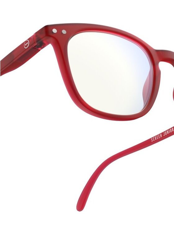 IZIPIZI IZIPIZI Okulary z filtrem blue light ScreenJ Czerwony
