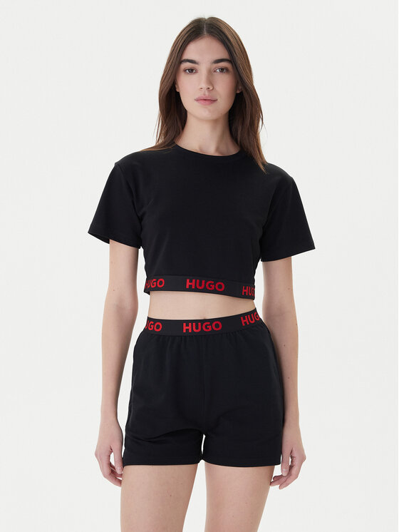 HUGO Hugo T-Shirt Logo 50520497 Czarny Relaxed Fit