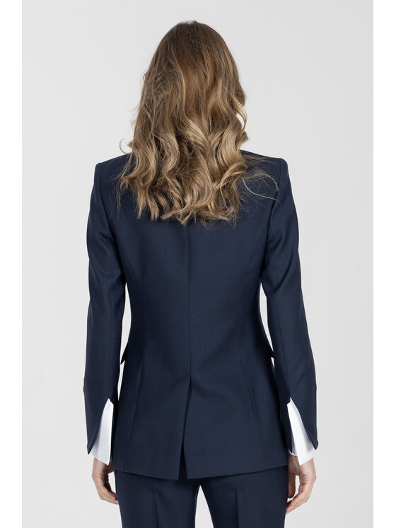 Deni Cler Milano Deni Cler Milano Marynarka W-DC-6008-F2-A2-58-1 Granatowy Regular Fit