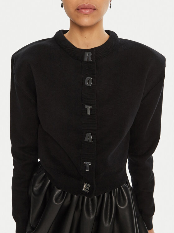 ROTATE ROTATE Strickjacke 113854 Schwarz Regular Fit