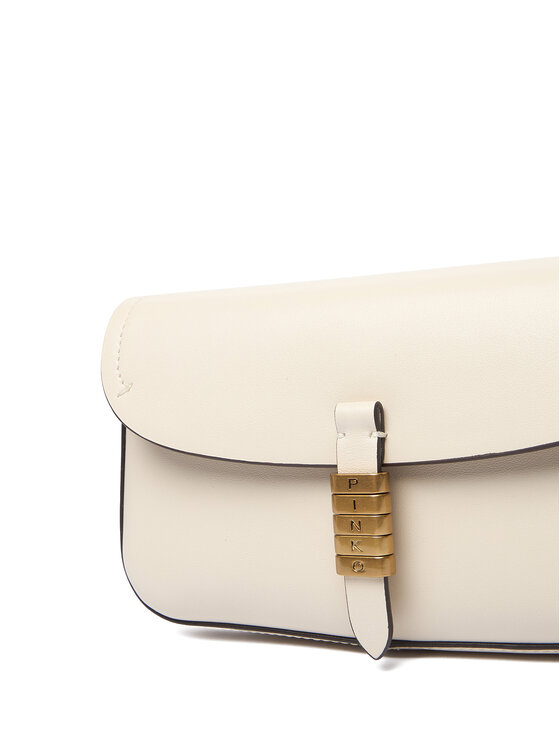 PINKO PINKO Дамска чанта Saddle Flat AI 25-26 PCPL 105349 A1ZX Кремав