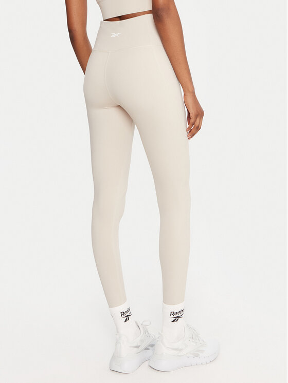 Reebok Reebok Leggings Reebok X Ewa Chodakowska RK25313CCW Beige Slim Fit