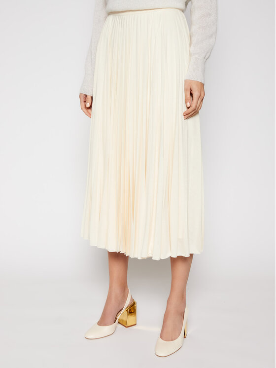 Max Mara Leisure Max Mara Leisure Спідниця в складку Colibri 37710116 Бежевий Regular Fit