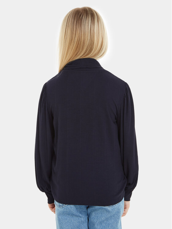 Tommy Hilfiger Tommy Hilfiger Блуза KG0KG07594 Тъмносин Regular Fit