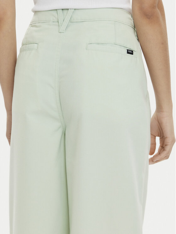 Vans Vans Medžiaginės kelnės Alder Relaxed Pleated Pant VN000GA0 Žalia Relaxed Fit