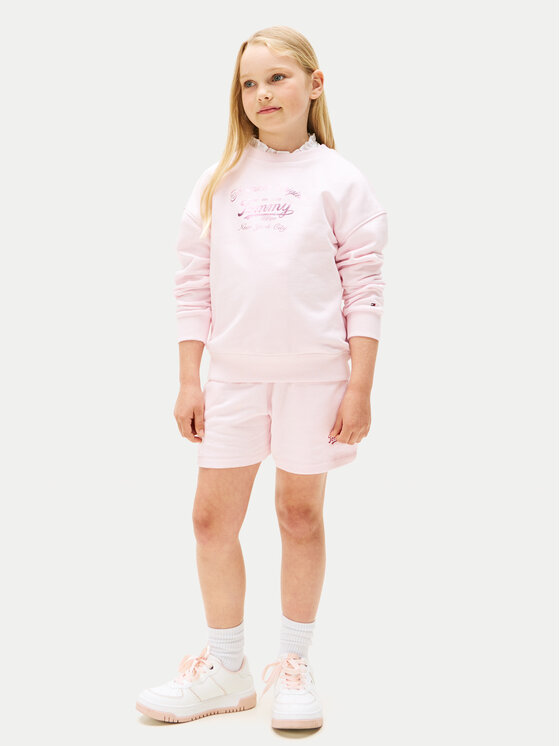Tommy Hilfiger Tommy Hilfiger Felpa Script KG0KG08683 Rosa Regular Fit