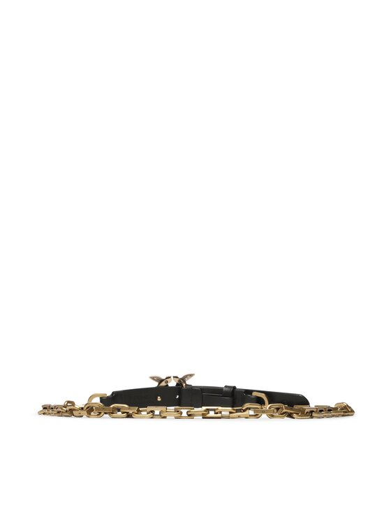 PINKO Pinko Dámsky opasok Love Day Chain H2 Belt PE 23 PLT01 100133 A0F1 Čierna