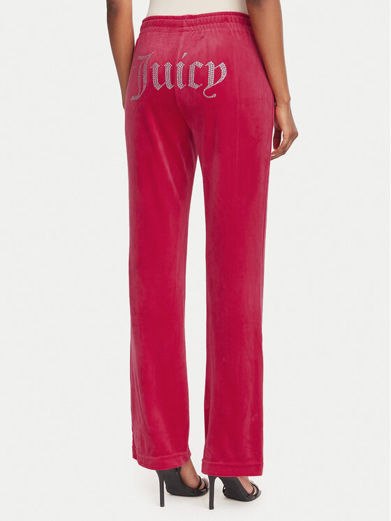 Juicy Couture Juicy Couture Spodnie dresowe Tina JCAPW045 Czerwony Regular Fit