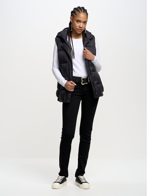 BIG STAR BIG STAR Bluzka supiclassicala_101 Biały Slim Fit