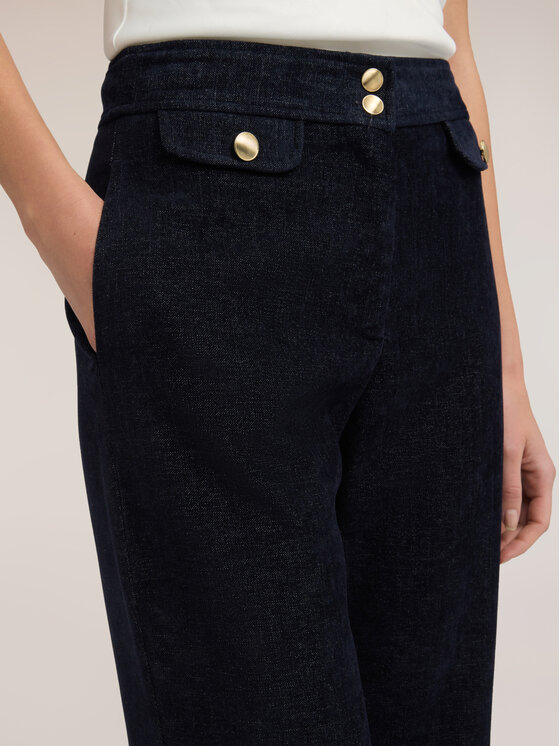 Motivi Motivi Pantaloni di tessuto P07IQ004960N034 Blu Over Fit