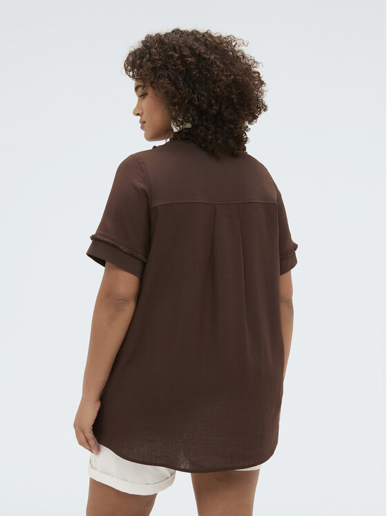 Fiorella Rubino Fiorella Rubino T-shirt G0AOL009171N022 Marrone Over Fit