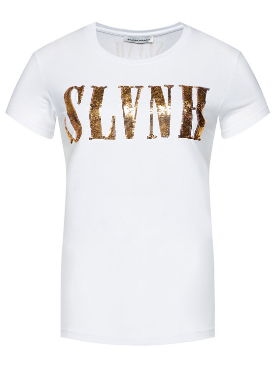 Silvian Heach Silvian Heach T-särk PGA20652TS Valge Regular Fit