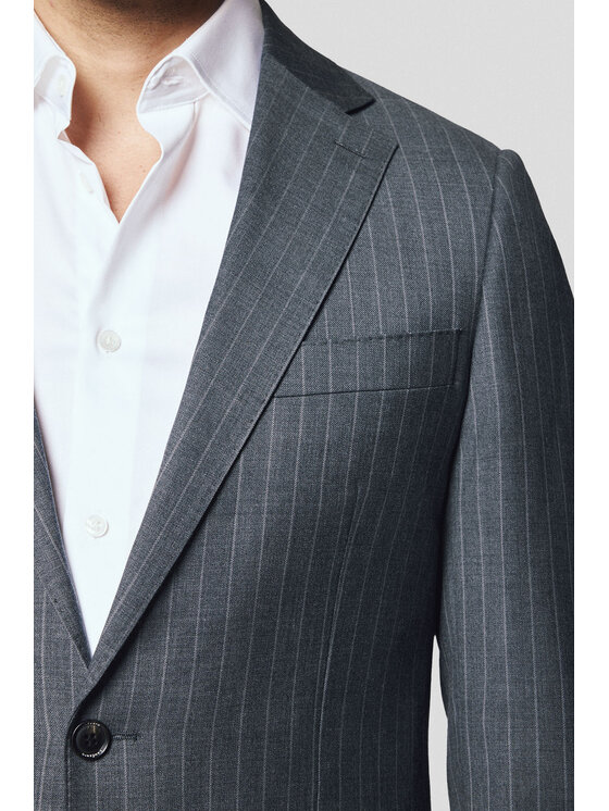 Lancerto Lancerto Garnitur Valum GA073125000010 Szary Slim Fit