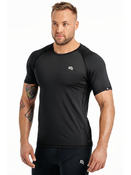 ROUGH RADICAL ROUGH RADICAL Koszulka techniczna VITAL ZIP Czarny Slim Fit